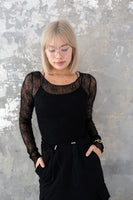 レースシアーTOPS　BLACK