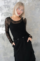 レースシアーTOPS　BLACK