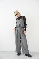 サマーツイードタックパンツ　GRAY