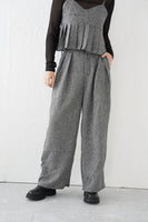 サマーツイードタックパンツ　GRAY
