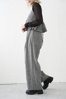 サマーツイードタックパンツ　GRAY