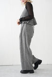 サマーツイードタックパンツ　GRAY