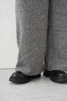 サマーツイードタックパンツ　GRAY
