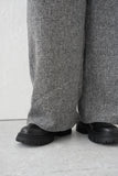 サマーツイードタックパンツ　GRAY