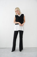 【再入荷！】チョウチョヤーンKNIT ビスチェ　BLACK
