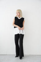 【再入荷！】チョウチョヤーンKNIT ビスチェ　BLACK