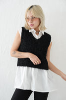 【再入荷！】チョウチョヤーンKNIT ビスチェ　BLACK