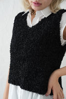 【再入荷！】チョウチョヤーンKNIT ビスチェ　BLACK