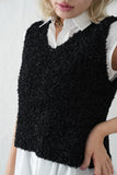 【再入荷！】チョウチョヤーンKNIT ビスチェ　BLACK