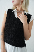 【再入荷！】チョウチョヤーンKNIT ビスチェ　BLACK