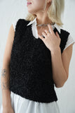 【再入荷！】チョウチョヤーンKNIT ビスチェ　BLACK