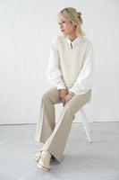 【再入荷！】チョウチョヤーンKNIT ビスチェ　IVORY