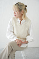 【再入荷！】チョウチョヤーンKNIT ビスチェ　IVORY