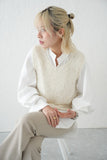 【再入荷！】チョウチョヤーンKNIT ビスチェ　IVORY