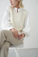 【再入荷！】チョウチョヤーンKNIT ビスチェ　IVORY