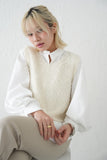 【再入荷！】チョウチョヤーンKNIT ビスチェ　IVORY