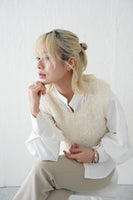 【再入荷！】チョウチョヤーンKNIT ビスチェ　IVORY