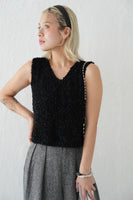 【再入荷！】チョウチョヤーンKNIT ビスチェ　BLACK