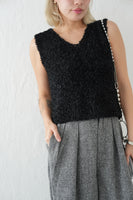 【再入荷！】チョウチョヤーンKNIT ビスチェ　BLACK