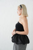 【再入荷】ドッキングバルーンビスチェトップス　BLACK