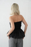 【再入荷】ドッキングバルーンビスチェトップス　BLACK