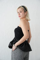 【再入荷】ドッキングバルーンビスチェトップス　BLACK