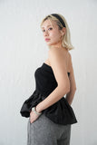 【再入荷】ドッキングバルーンビスチェトップス　BLACK
