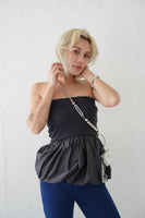 【再入荷】ドッキングバルーンビスチェトップス　charcoal