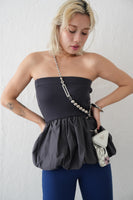 【再入荷】ドッキングバルーンビスチェトップス　charcoal