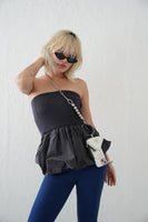 【再入荷】ドッキングバルーンビスチェトップス　charcoal
