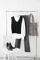 【再入荷！】チョウチョヤーンKNIT ビスチェ　BLACK