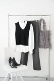【再入荷！】チョウチョヤーンKNIT ビスチェ　BLACK