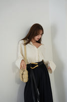 ビックカフスオーバーシャツ　IVORY