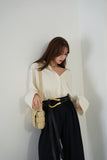 ビックカフスオーバーシャツ　IVORY