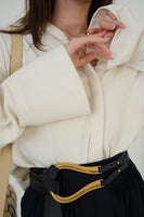 ビックカフスオーバーシャツ　IVORY