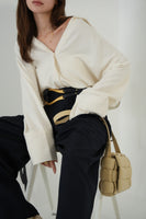 ビックカフスオーバーシャツ　IVORY