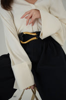 ビックカフスオーバーシャツ　IVORY
