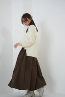 フェザーニットトップス　IVORY