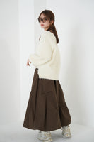 フェザーニットトップス　IVORY