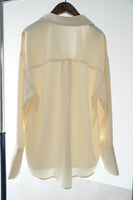 ビックカフスオーバーシャツ　IVORY