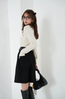 フェイクスエードショートパンツ　BLACK
