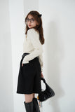 フェイクスエードショートパンツ　BLACK