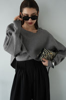 【2点SET】レイヤードニットセット　GRAY