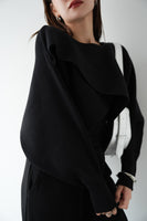 【2点SET】レイヤードニットセット　BLACK