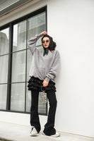 オーバースウェットプルオーバー　GRAY