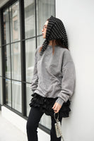 オーバースウェットプルオーバー　GRAY