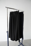 ピンタックワイドパンツ　BLACK