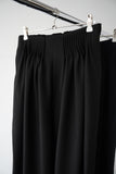 ピンタックワイドパンツ　BLACK