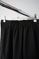 ピンタックワイドパンツ　BLACK