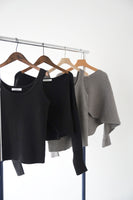 【2点SET】レイヤードニットセット　GRAY